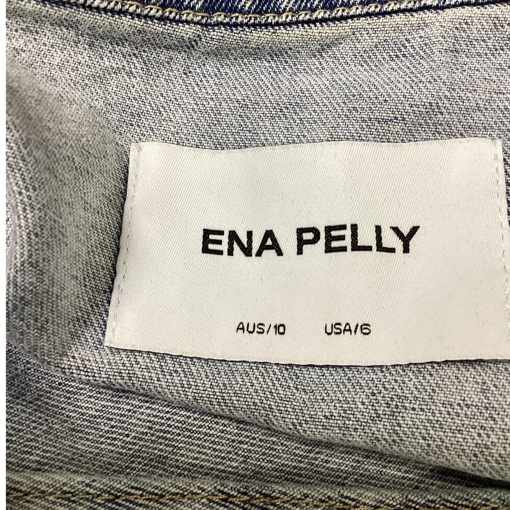 Ena Pelly Belted Mid Blue Wash Kiera Jacket Size AUS 10 / US 6 - Picture 4 of 4